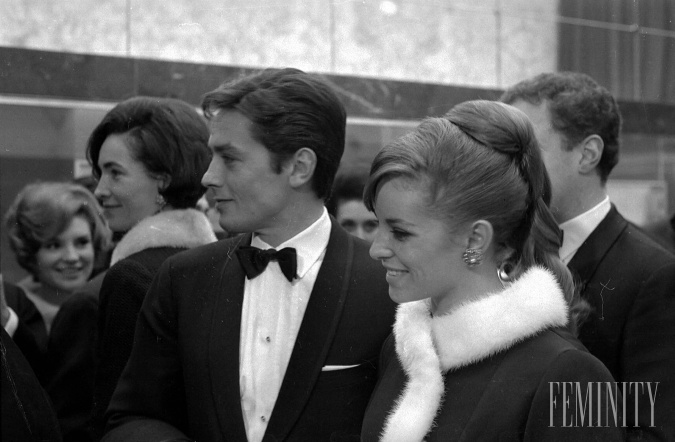 Alain Delon a jeho prvá manželka Nathalie Delon, s ktorou mal prvorodeného syna