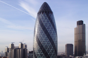 30 St Mary Axe v Londýne, Veľká Británia.