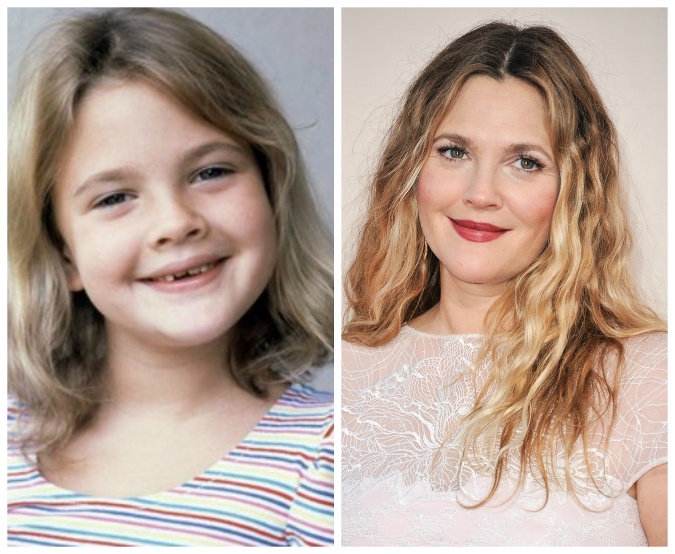 Drew Barrymore v mladosti nepatrila ku krásnym deťom.