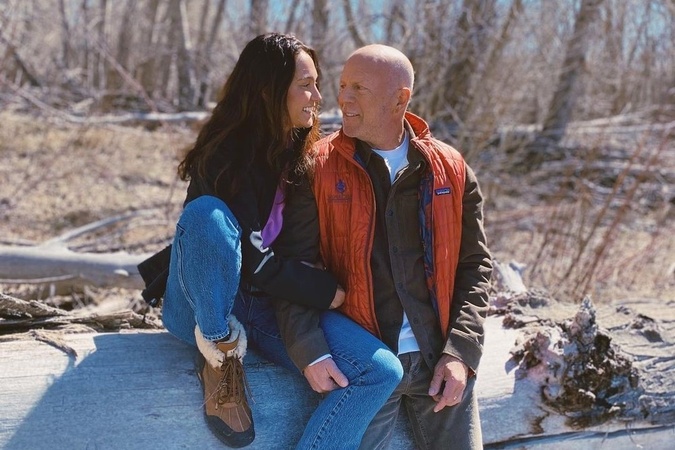 Bruce Willis s manželkou Emmou v nedotknutej prírode