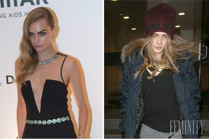 Modelka Cara Delevingne sa nehanbí ukázať verejnosti obe svoje tváre