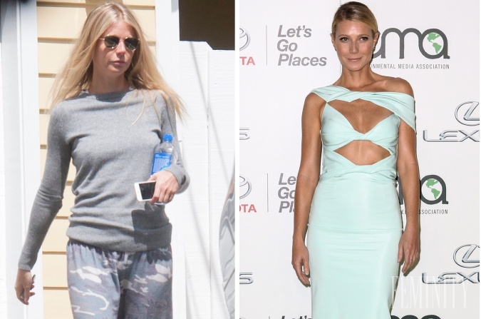 Herečka Gwyneth Paltrow červenom koberci žiari, na ulici by ste ju však asi prehliadli...