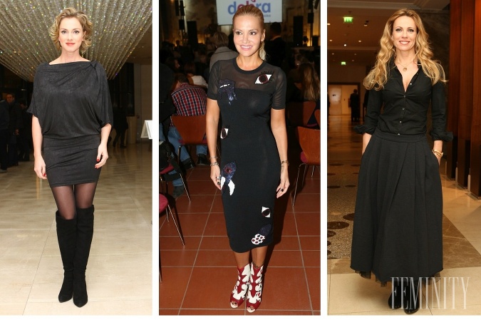 Monika Hilmerová, Dara Rolins a Diana Mórová siahli po čiernej a spravili tak dobre