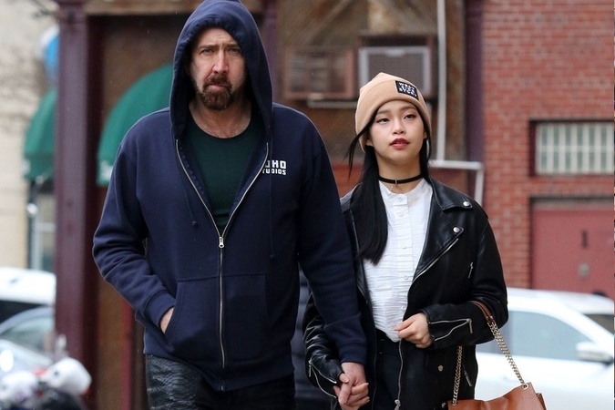 Herec Nicolas Cage so svojou partnerkou