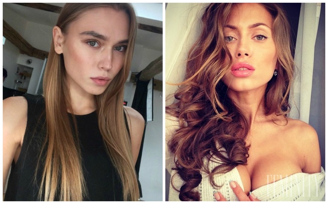 Selfie fotografia reálnej modelky a 