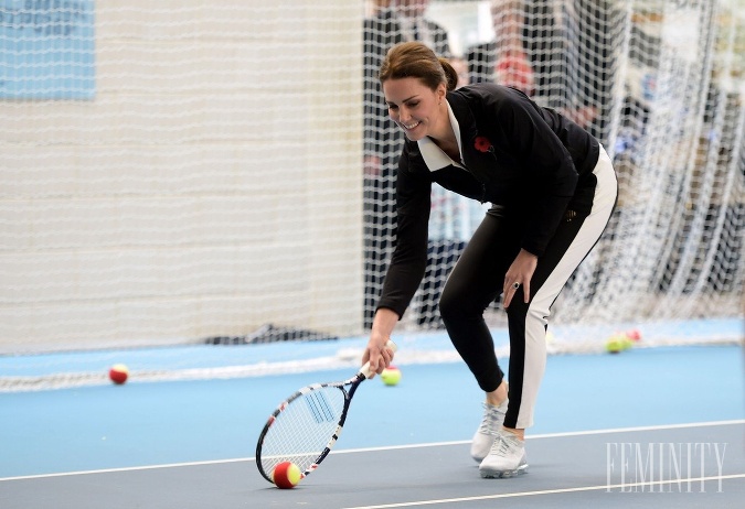 Vojvodkyňa je športovo veľmi nadaná, miluje plávanie a tenis.