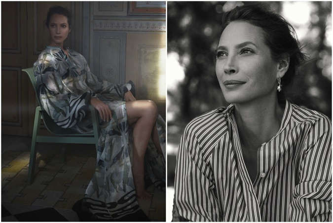 Modelka Christy Turlington Burns v kampani H&M Conscious Exclusive 2018