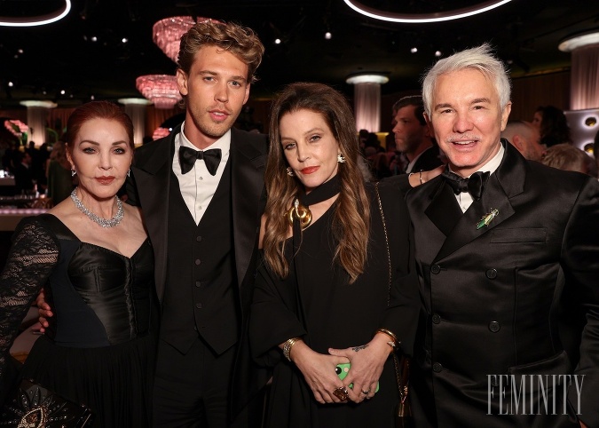 Priscilla Presley s dcérou Lisou Marie Presley na Golden Globes 2023