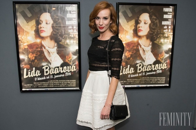 Táňa Pauhofová na premiére novej snímky Lída Baarová