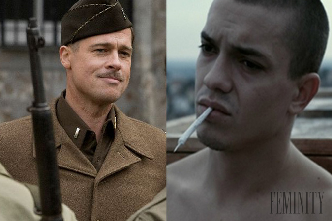 Brat Bitt v Nehanebných bastardoch (vľavo) a Michal Nemtuda vo filme Lóve (vpravo)