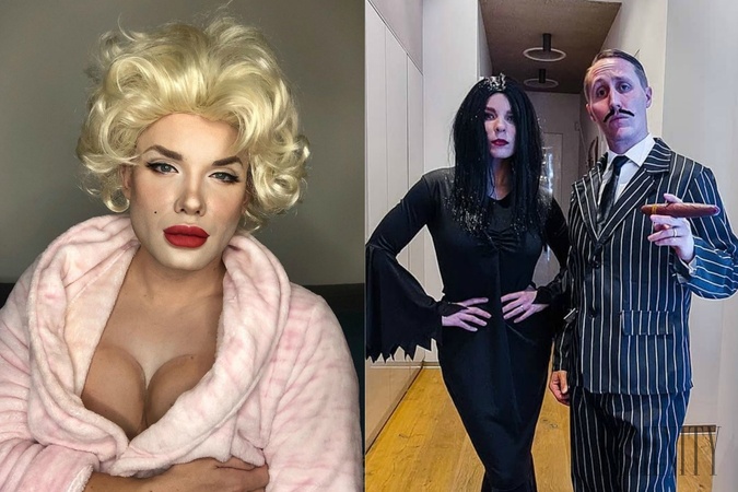 Napriek tomu, že bol tohto roku Halloween sviatkom uzavretej spoločnosti, známe tváre si ho nenechali újsť