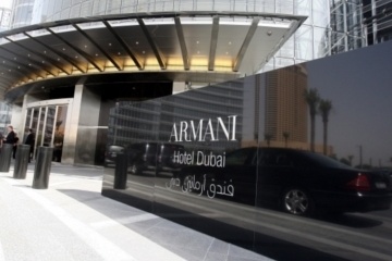 Armani Hotel v Dubaji.