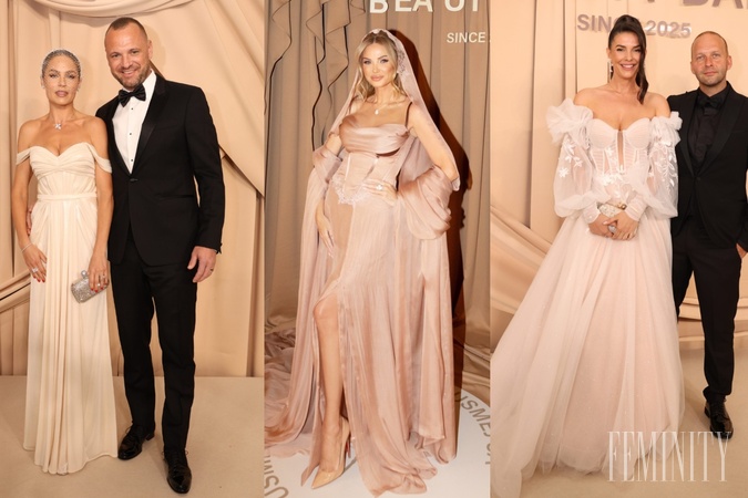 Róby z Beauty Ball 2025: Hostiteľka Alena Pallová v nádhernej róbe, manželia Gáboríkovci ako z Hollywoodu a ďalší