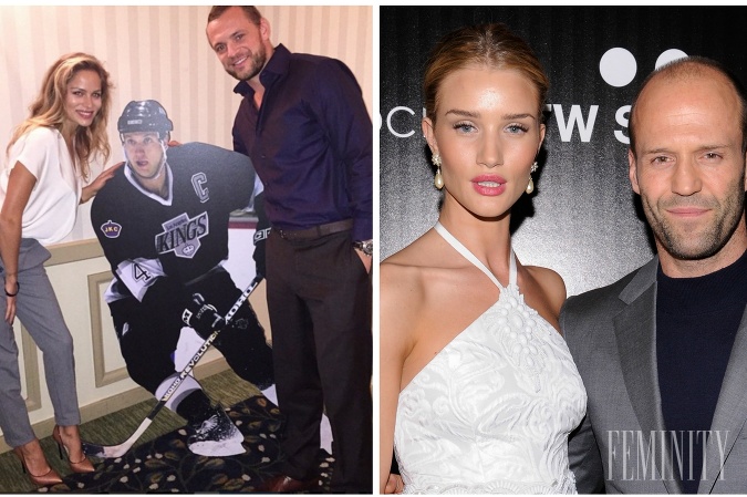 Ivana Surovcová a Marián Gáborík vs Rosie Huntington-Whiteley a Jason Statham