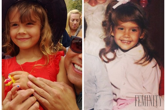 Honor Marie Warren (vľavo) a jej matka v detstve Jessica Alba (vpravo)