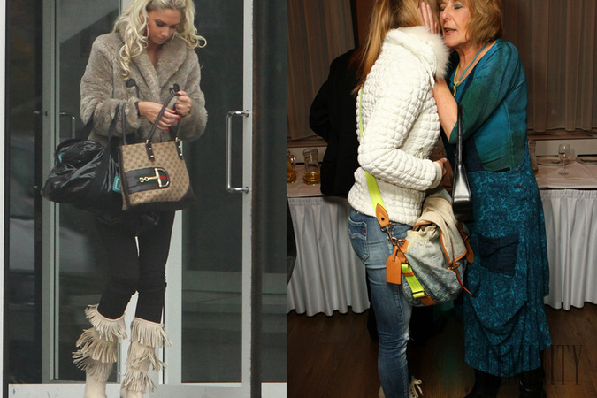 Andrea Járová (vľavo) a Erika Judínyová (vpravo) majú vášeň v luxusných kabelkách