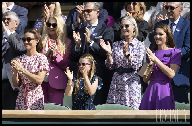 Móda z Wimbledonu 2024: Kate Middleton so sestrou a dcérou stredobodom pozornosti