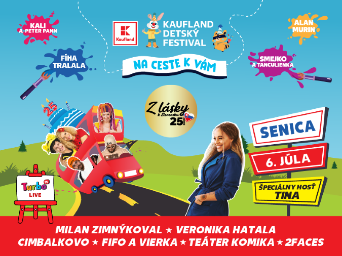 S kým sa vidíme na Kaufland Detskom festivale 6. júla?