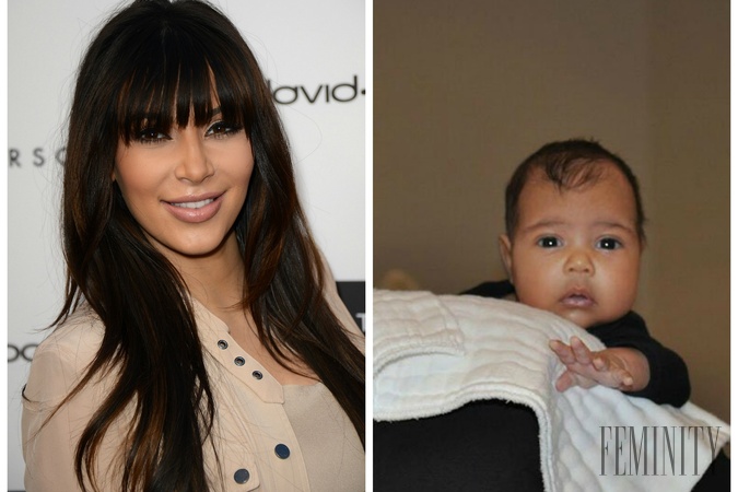 Kim Kardashian a jej dcérka North West, ktorú má s rapperom Kanye Westom