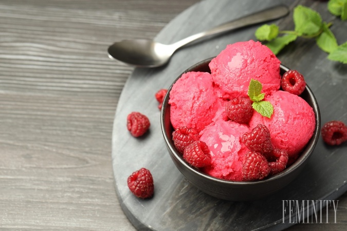 Malinový sorbet