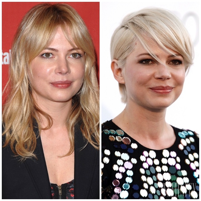 Michelle Williams na krátky účes nedá dopustiť