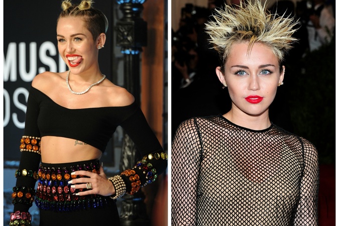 Miley Cyrus a jej crazy účesy