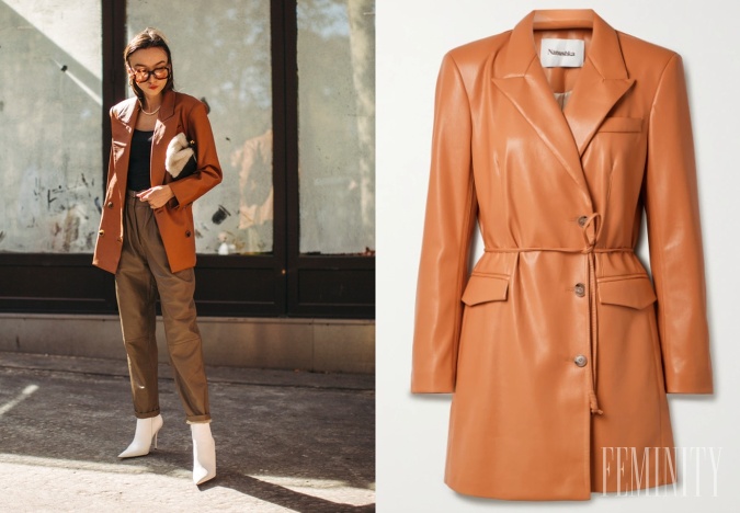 Kožený blazer stále rastie na popularite