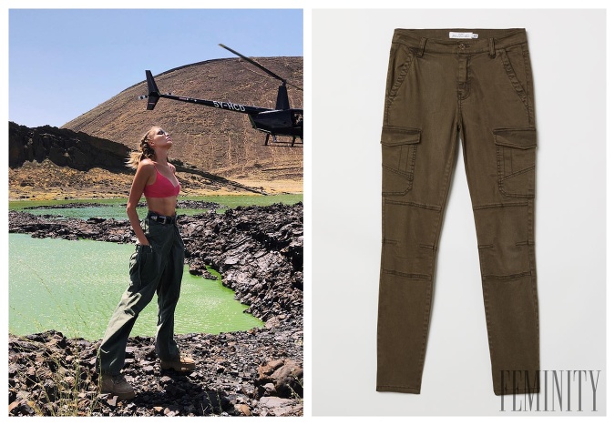 Kaki nohavice doplňte iba jednoduchým topom a svoj outfit typu dokonalé letné safari máte na svete