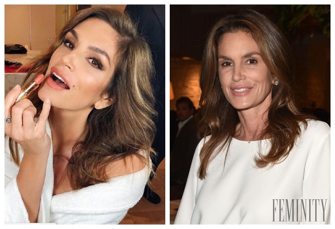 Modelka Cindy Crawford pri fotení naschvál otvára pery, aby tak vyhladila vrásky okolo úst