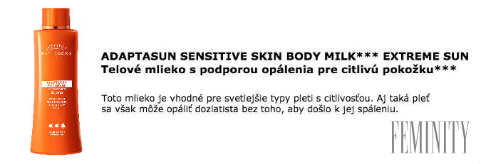 ADAPTASUN BODY LOTION *** EXTREME SUN, Telové mlieko s podporou opálenia***