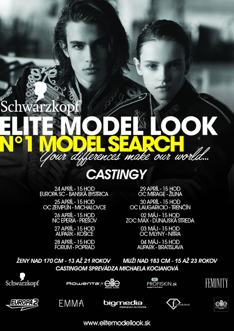 Staň sa modelkou! Zoznam