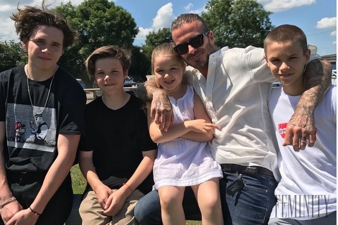 Vidieť, že David a deti si malebný vidiek užívajú naplno