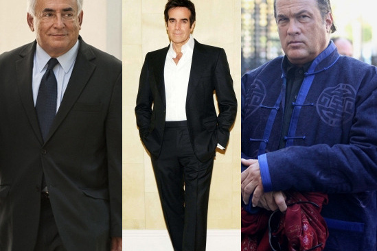 Steven Seagal, David Copperfield, Dominique Strauss-Kahn