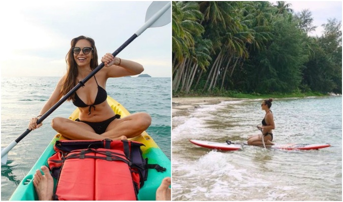 Modelka Soňa Štefková si vyskúšala Paddleboarding