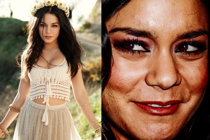 Vanessa Hudgens a jej detail tváre