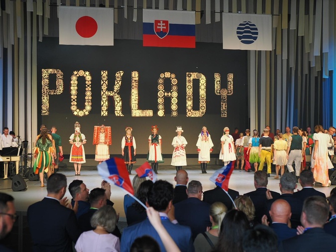 Výstupenie Poddukelského umeleckého súboru PUĽS z Prešova