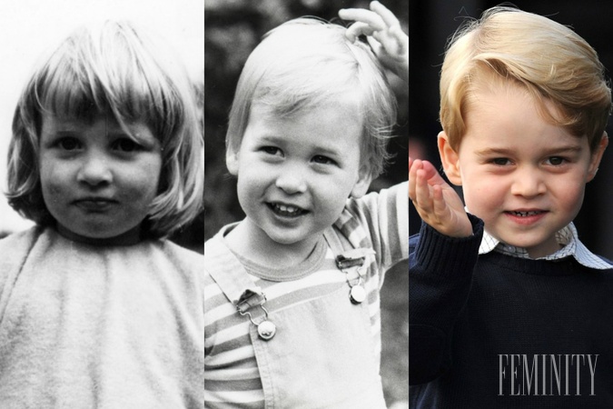Princezná Diana, princ William, princ George - gény sa jednoducho poprieť nedajú
